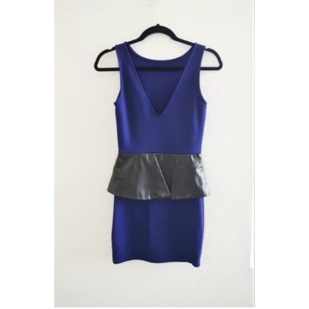 Leather Look Sleeveless Dress